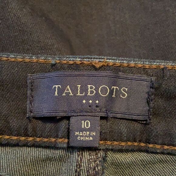 Talbots NWOT Curvy dark wash denim jeans 10 - Picture 6 of 8
